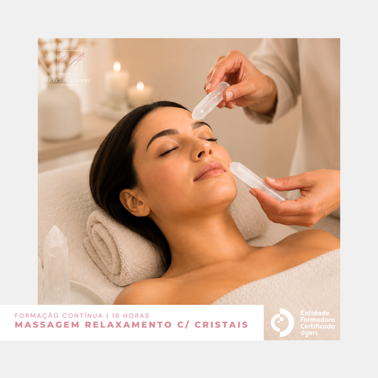 Formação Profissional em Cristais em Massagem de Relaxamento