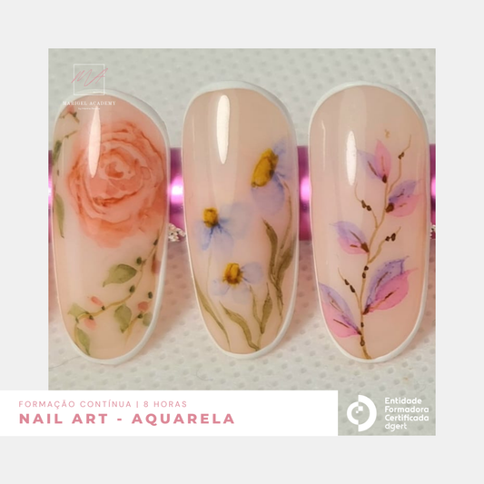 Formação Profissional em Nail Art - Aquarela