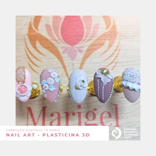 Formação Profissional em Nail Art - Plasticina 3D
